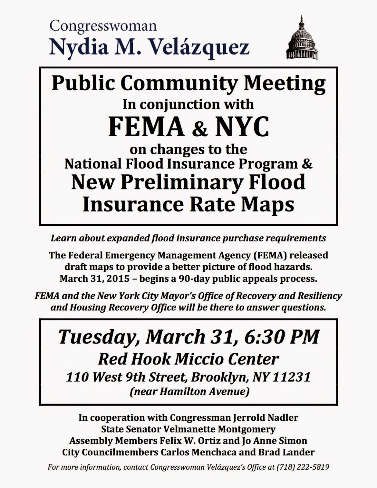Pardon Me For Asking Congresswoman Velázquez To Hold FEMA Pardon Me For Asking Congresswoman Velázquez To Hold FEMA