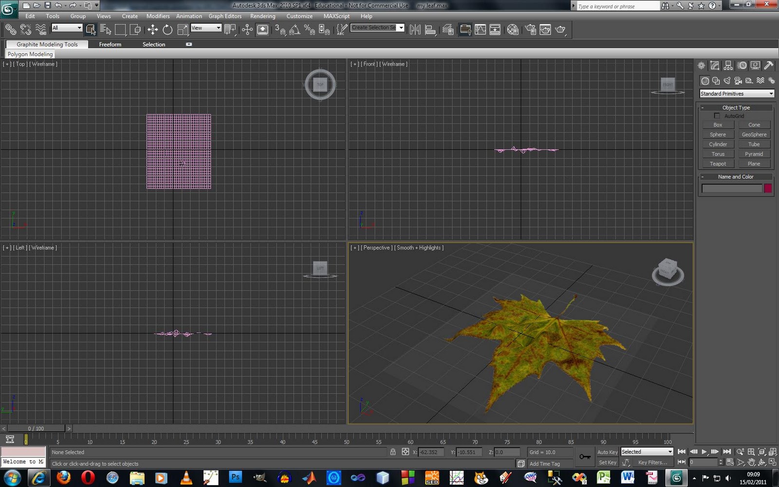 3D Modelling & Animation: Making a Leaf