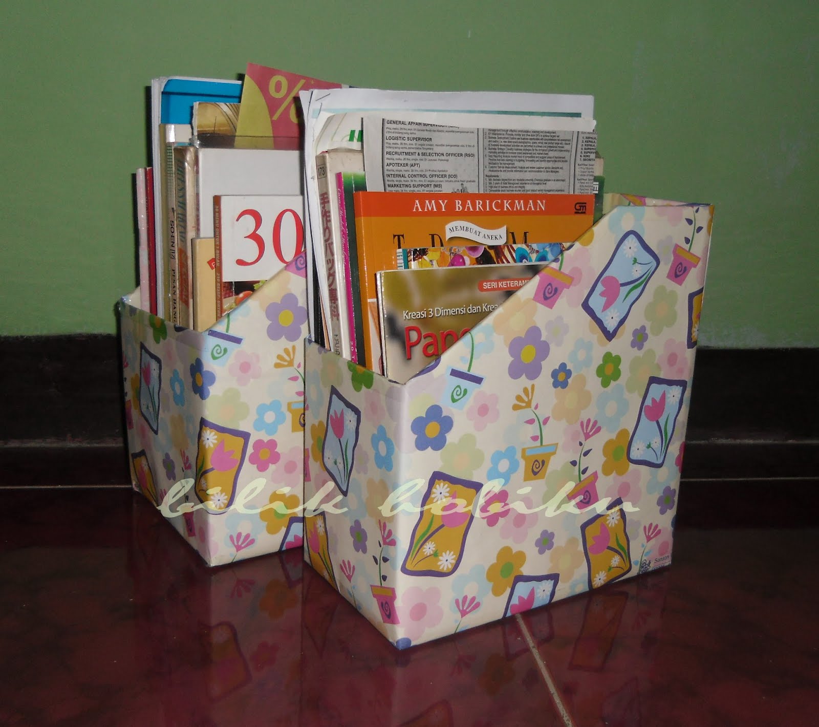 Cara Bikin Tempat Buku Dari Kardus Bekas Info Berbagi Buku