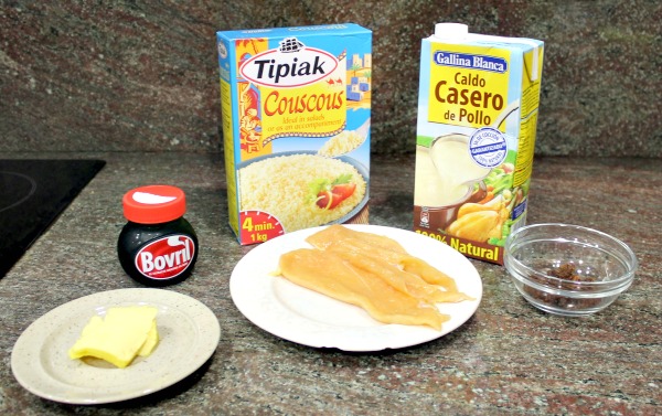 Receta de cous cous con pollo, paso a paso y con fotografías