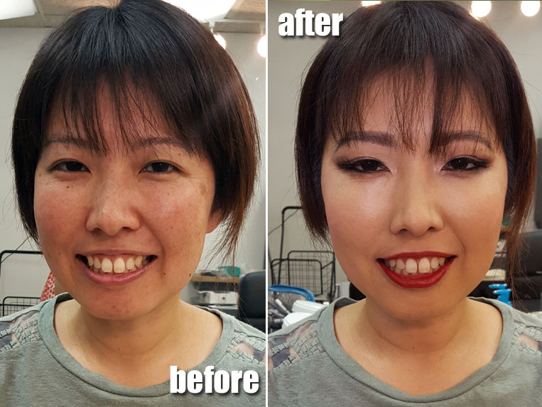 lyserød Stolpe forholdsord Before and After: Smokey Eyes and Red Lips/ Breaking the Rules in Asian  Makeup | Makeup By RenRen
