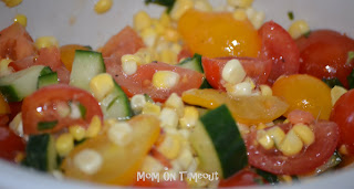 simple summer tomato and corn salad