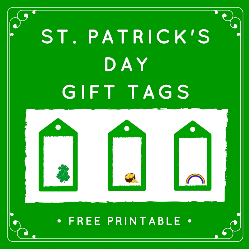 st patrick's day gift tags free printable