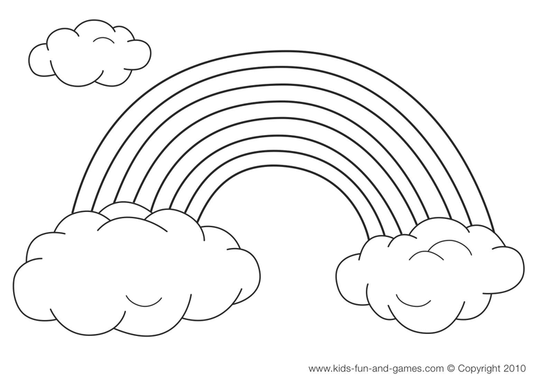 rainbow coloring pages 10 rows - photo #12