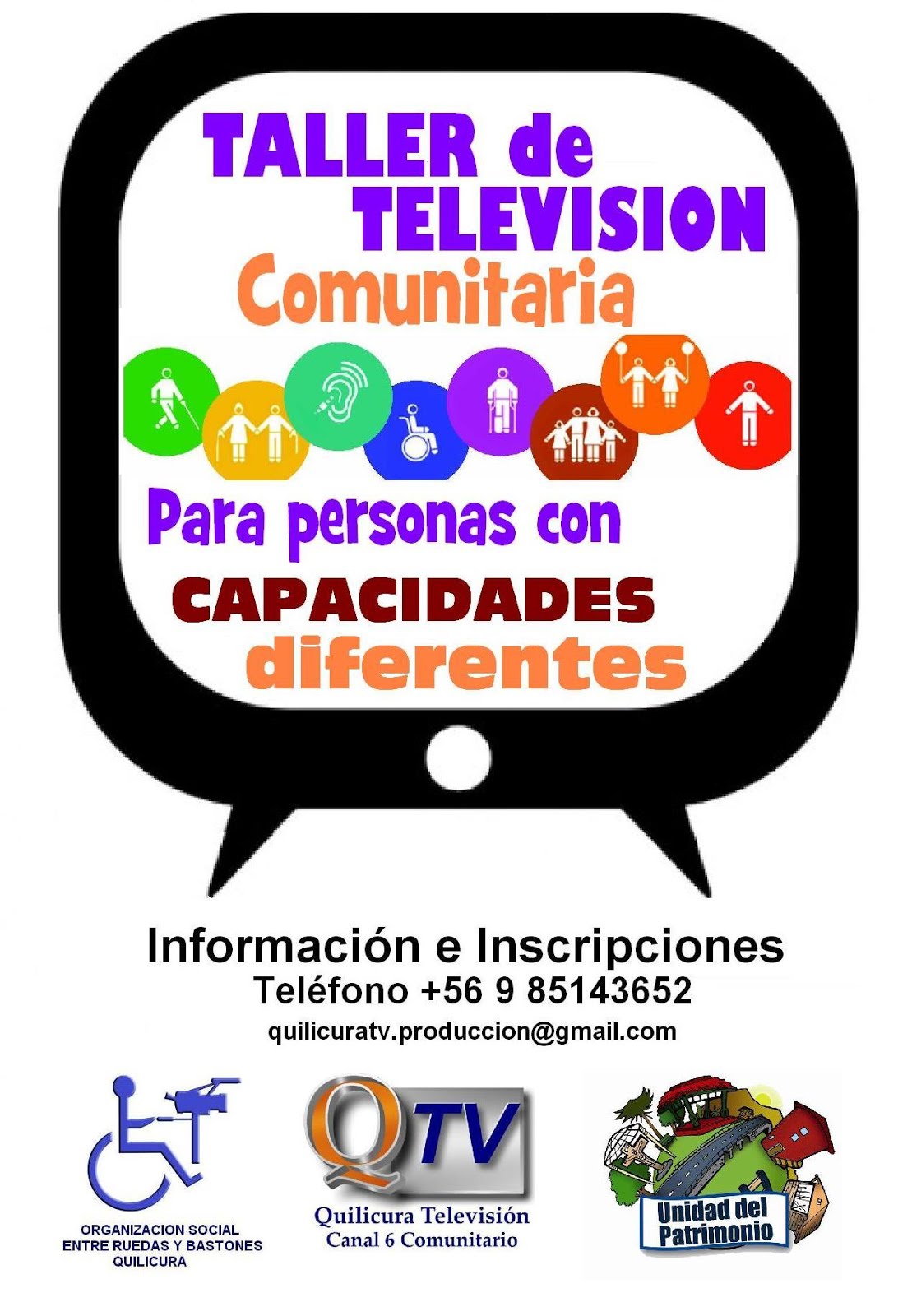 TALLER DE TELEVISION COMUNITARIA PARA PERSONAS CON CAPACIDADES DIFERENTES EN QUILICURA