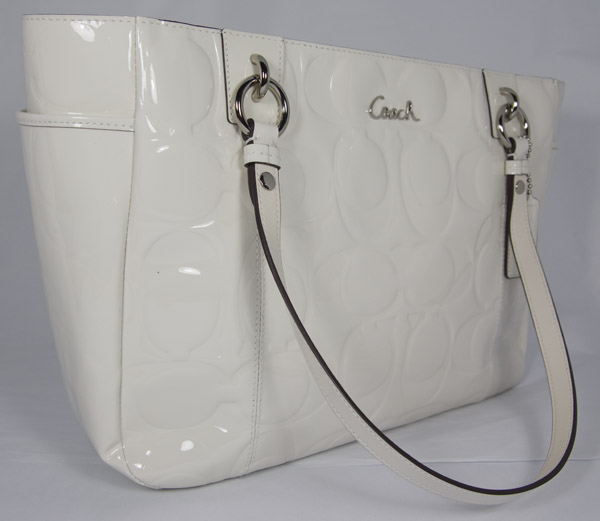 2morebags Coach Gallery Embossed Patent Leather East West Large Tote 17729