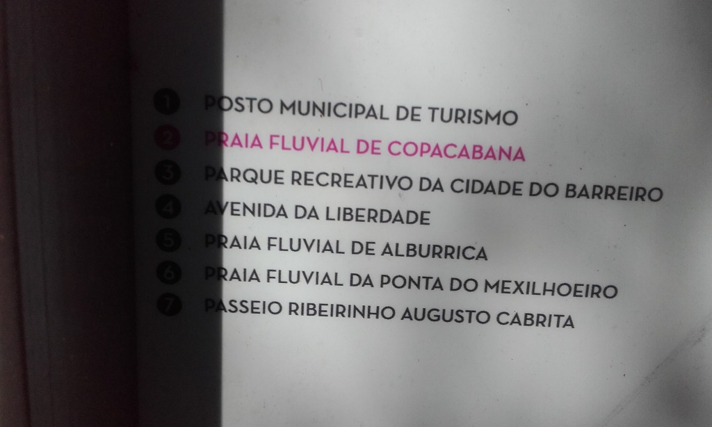 Localização Circuito Ribeirinho de Copacabana