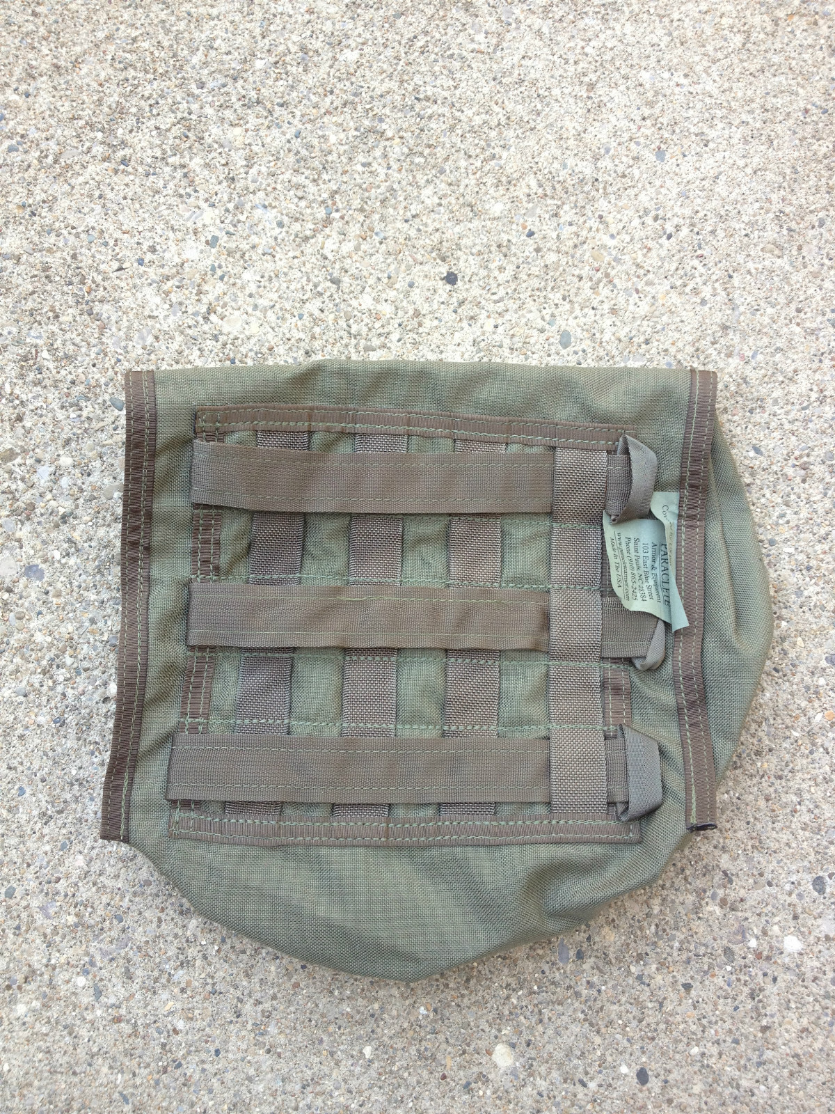 bingbabel Paralcete Gas Mask Pouch Smoke Green