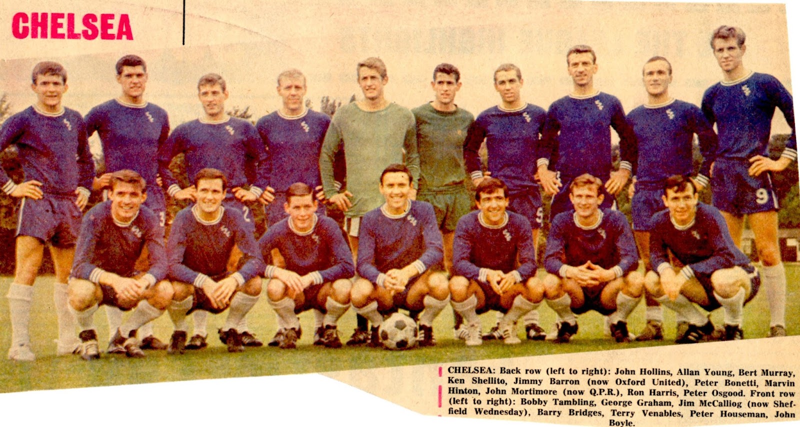 Grandad S Football Blog Forgotten Heroes 1946 1980 1965 66 F A Cup Semi Final Chelsea V Sheffield Wednesday