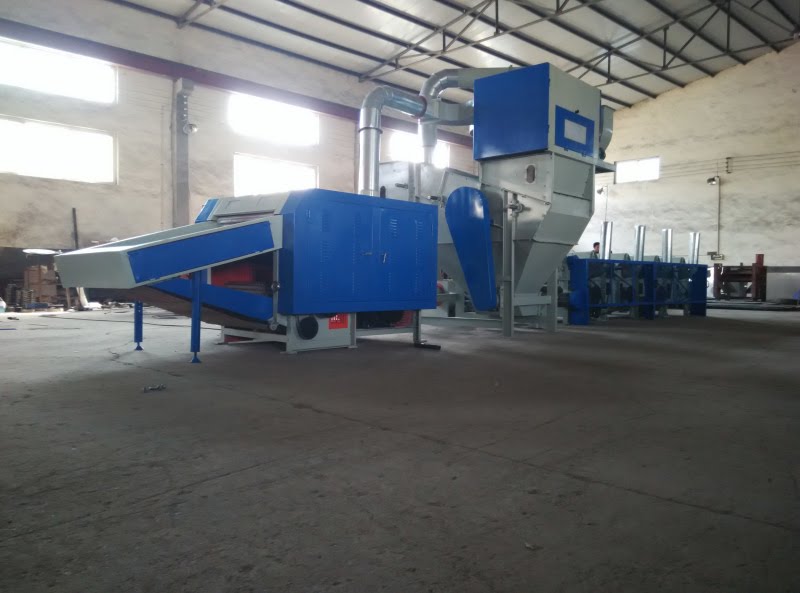 Textile waste recycling machine Nylon carpet opening/recycling machine