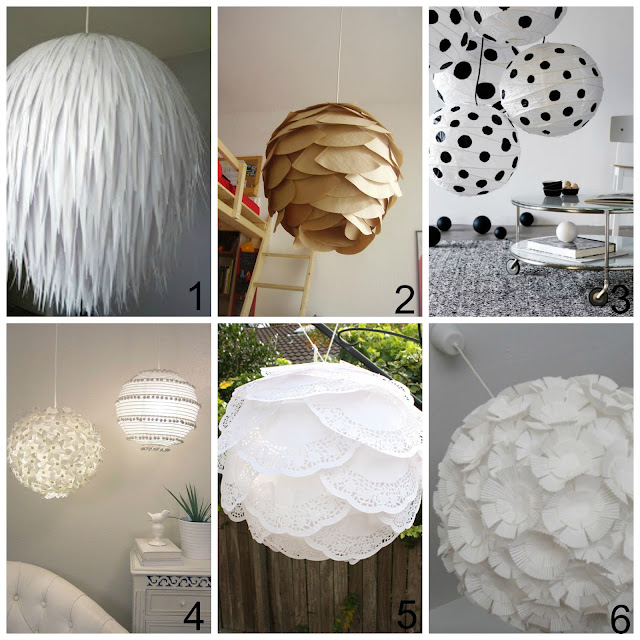 Come decorare i lampadari di carta dell’Ikea