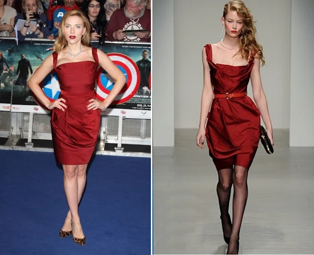 Scarlett Johansson in Vivienne Westwood Red Label – ‘Captain America: The Winter Soldier’ London Premiere