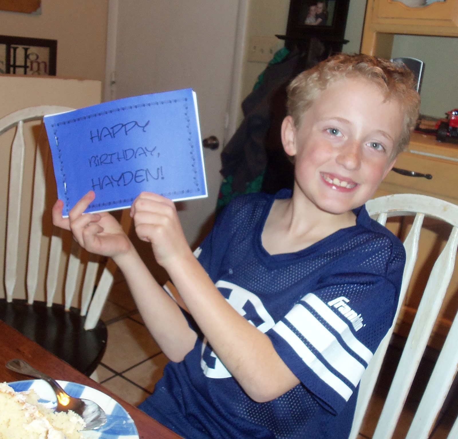 Steve-Darcy-Carly-Hayden: Happy 9th Birthday Hayden.