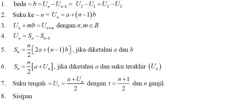 Barisan Dan Deret Aritmatika Cari Tau