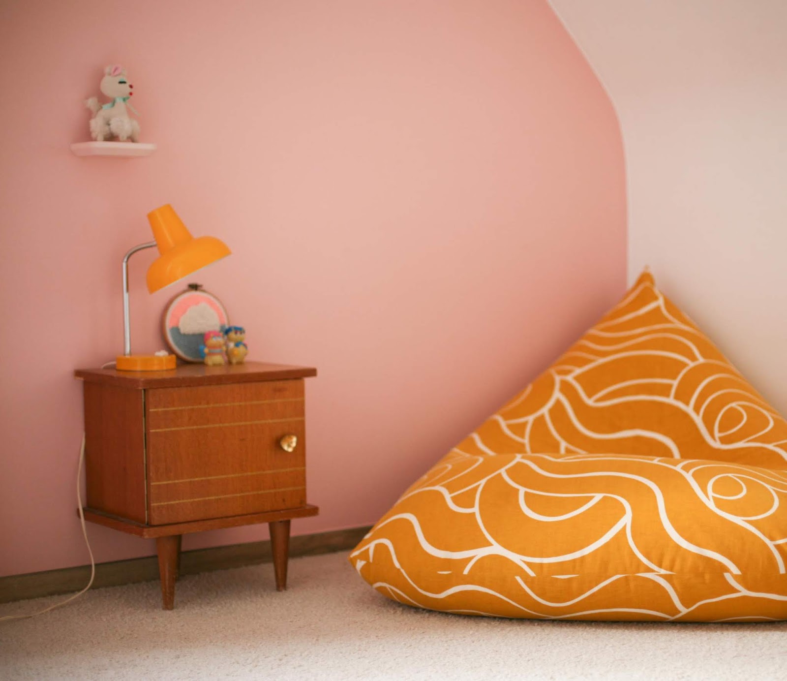 Petrol and Mint Bean bag diy