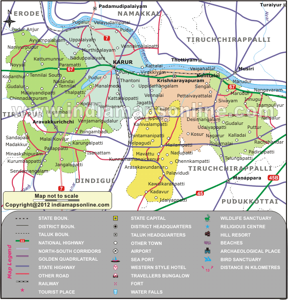Karur Map In Tamil Nadu Pasupateeswarar Temple In Karur - A Famous Shivasthalam