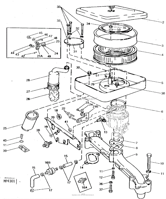 John Deere 420 Engine Diagram - Automobile Components Parts