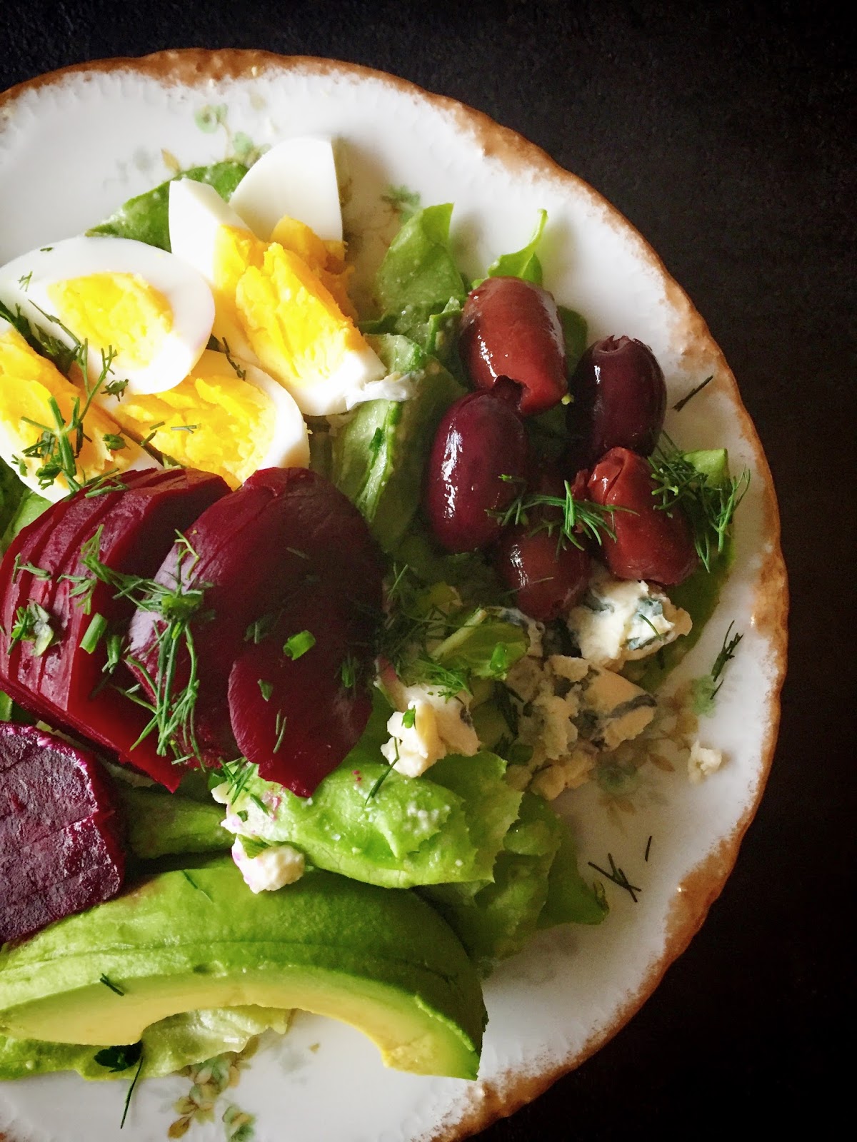 Cobb Salad with HardBoiled Egg Dressing from Food52