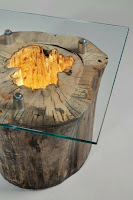 Mesas de madera rústicas artesanales