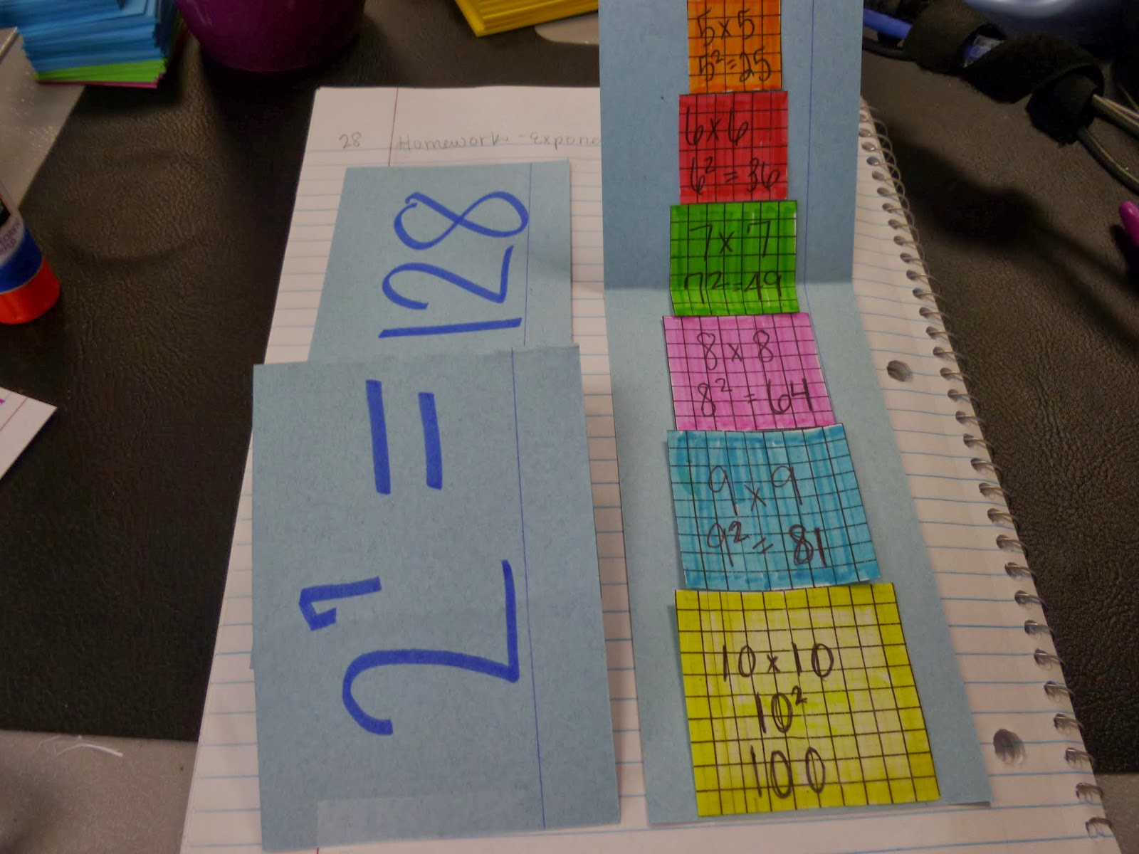 Learning with Tape: Exponents ISN Pages