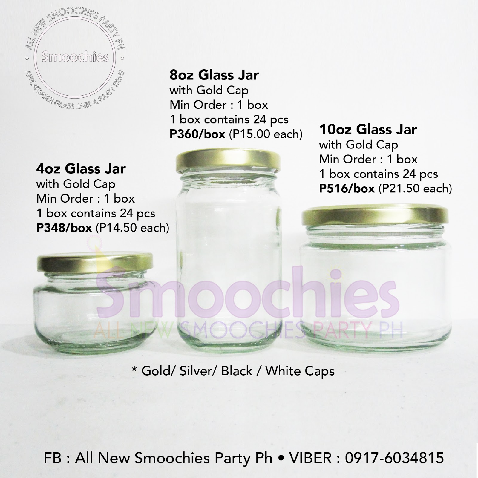 Smoochies PARTY GLASS JARS FOR SALE METRO MANILA, PHILIPPINES