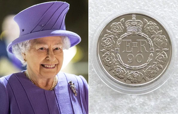 Royal Mint revealed the coin they have minted to mark Queen Elizabeth’s 90th birthday. newmyroyals, new my royals, new myroyals, diamond earrings, diamond tiara, british diamond, bracelet, Jewellery, Necklaces, diamond bracelets, earrings