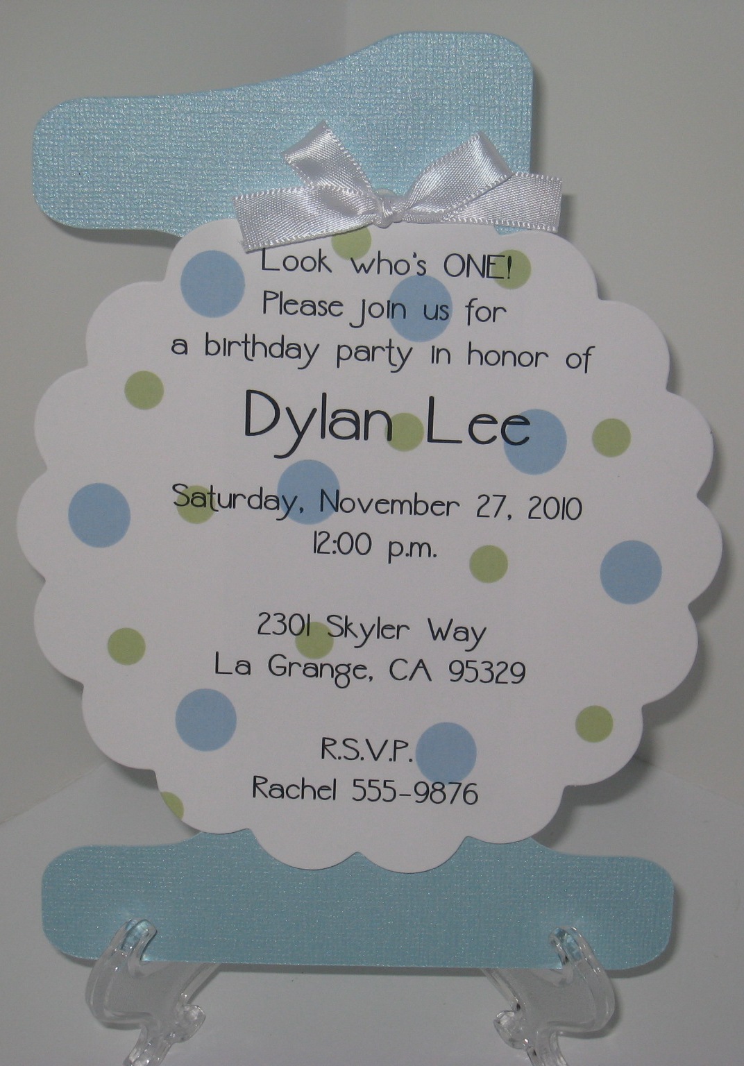 Keepsake Imprints: First Birthday Party Invitations by Keepsake Imprints