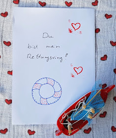 DIY: Maritime Valentinstagkarten - einfach und von Herzen! Maritime Motive und eine einfache und schnelle Gestaltung - dann klappt es auch, wenn man eigentlich gar nicht zeichnen kann!