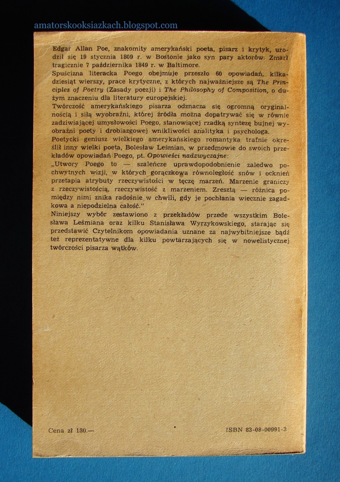 Edgar Allan Poe, Opowieści niesamowite