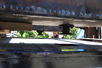 Remachined bottom valve installed on bottom of new tank. Remachined bottom valve installed on bottom of new tank.