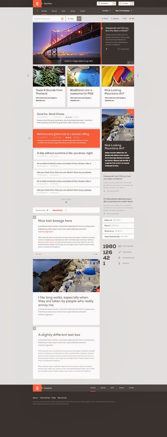 Good Inc. – Free website PSD Good Inc. – Free website PSD