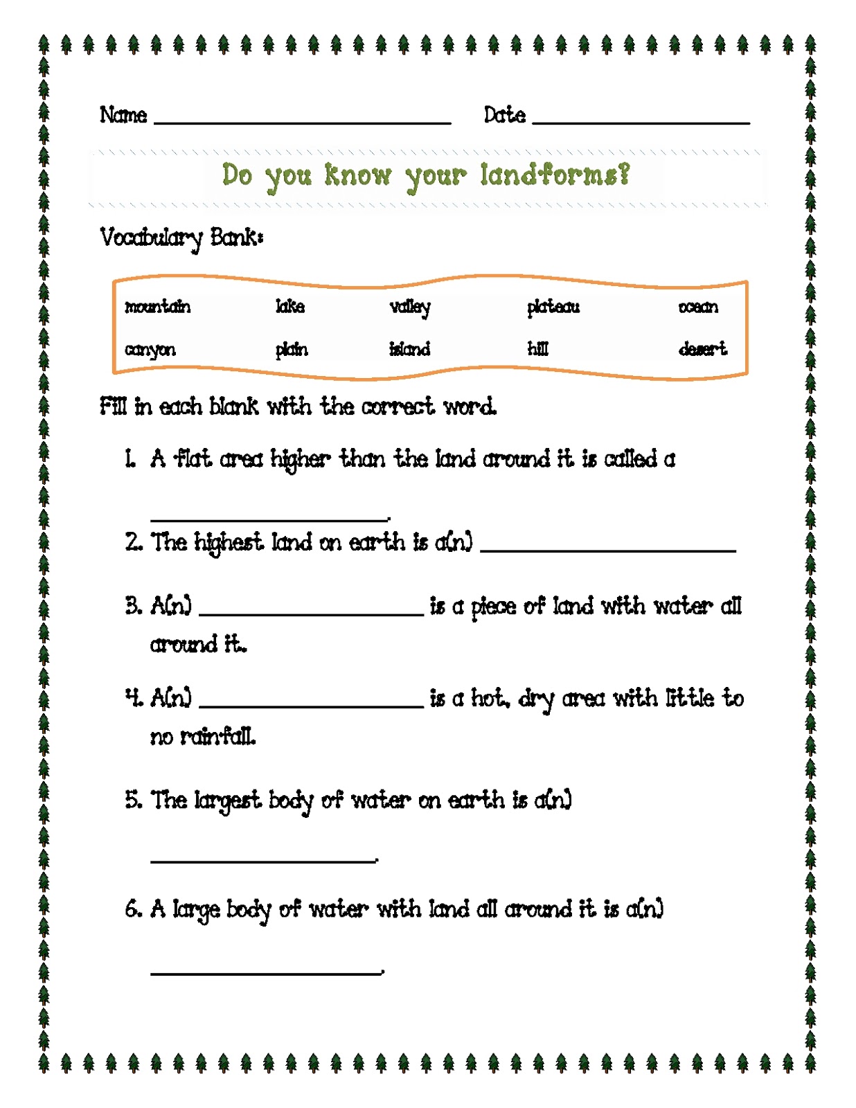 Love to Teach ) Geography Unit!