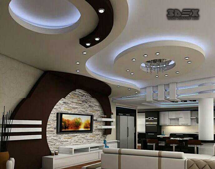 Pop Design For Hall 2018 Simple / Simple Living Room Gypsum Ceiling