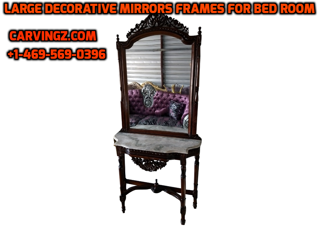 Large Decorative Mirrors Frames For Bed Room