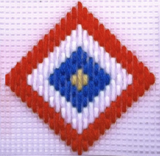 Hungarian stitch medallion