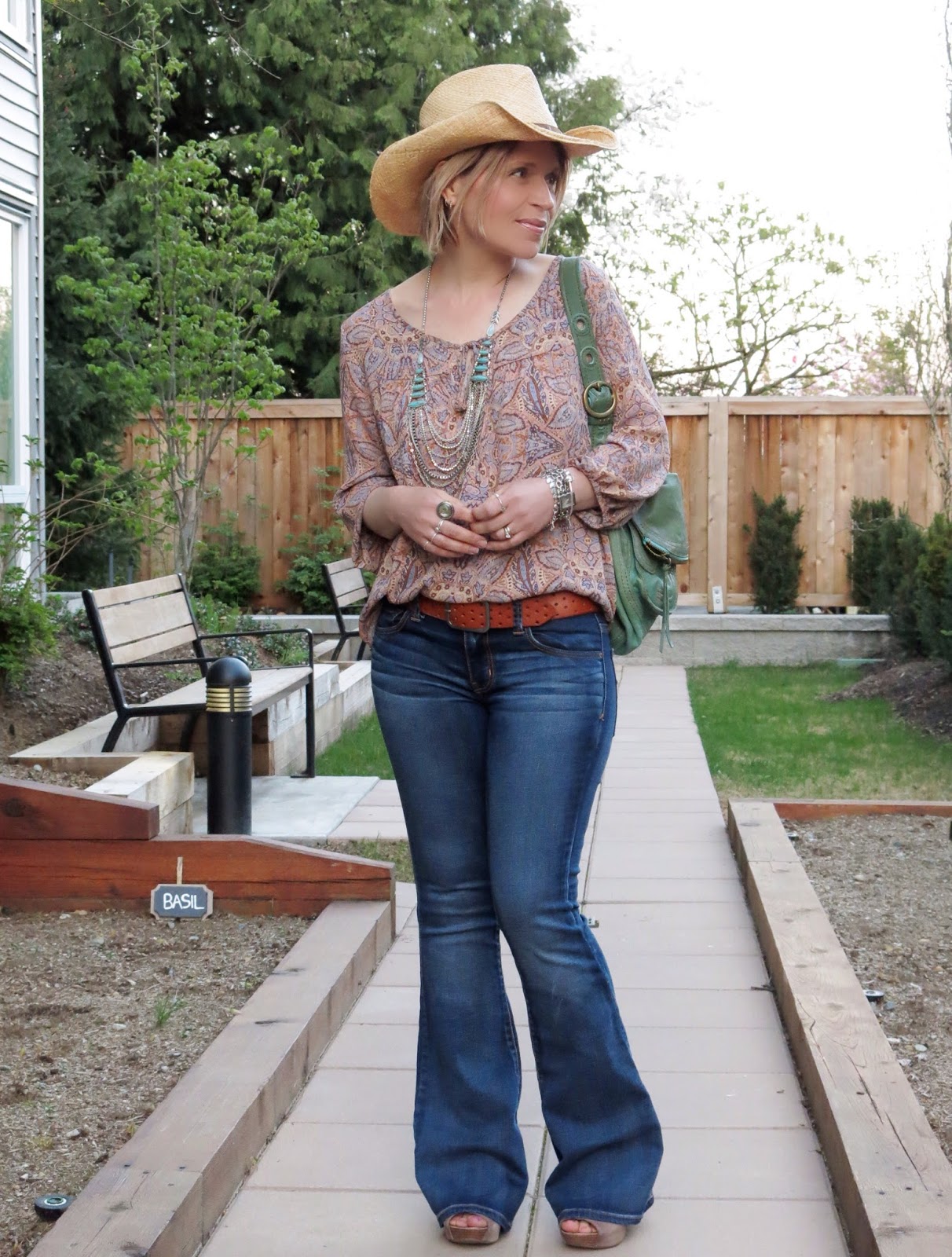 western flare jeans