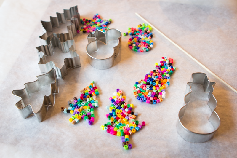 a bit of sunshine perler bead oven ornaments