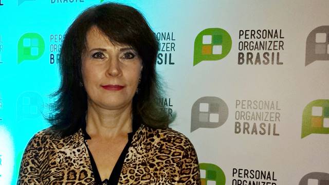 Sonia Hecher na recepção do Personal Organizer Brasil