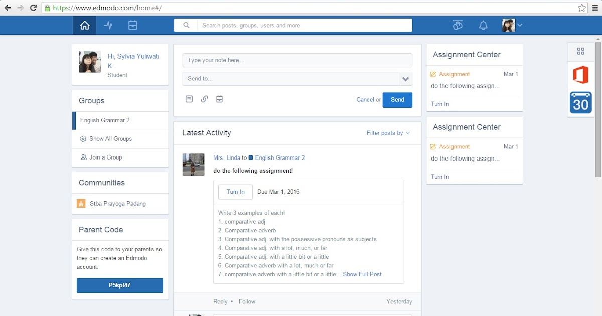 Farid Aditiya Tentang Edmodo 1 Pengertian 2 Fungsi 3 Cara Membuat Akun Edmodo Sebagai Siswa 4 Cara Mengirimkan Tugas 5 Cara Membuat Folder Di Edmodo Siswa 6 Cara Mengisi File Ke Folder Dan Cara Membaca Farid Aditiya Tentang Edmodo 1 Pengertian 2 Fungsi 3 Cara Membuat Akun Edmodo Sebagai Siswa 4 Cara Mengirimkan Tugas 5 Cara Membuat Folder Di Edmodo Siswa 6 Cara Mengisi File Ke Folder Dan Cara Membaca