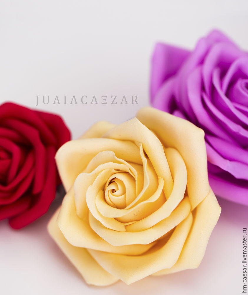 Delicate Rose of Foamiran. DIY Tutorial