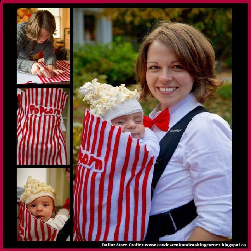 Dollar Store Crafter Baby Carrier Movie Popcorn Costume
