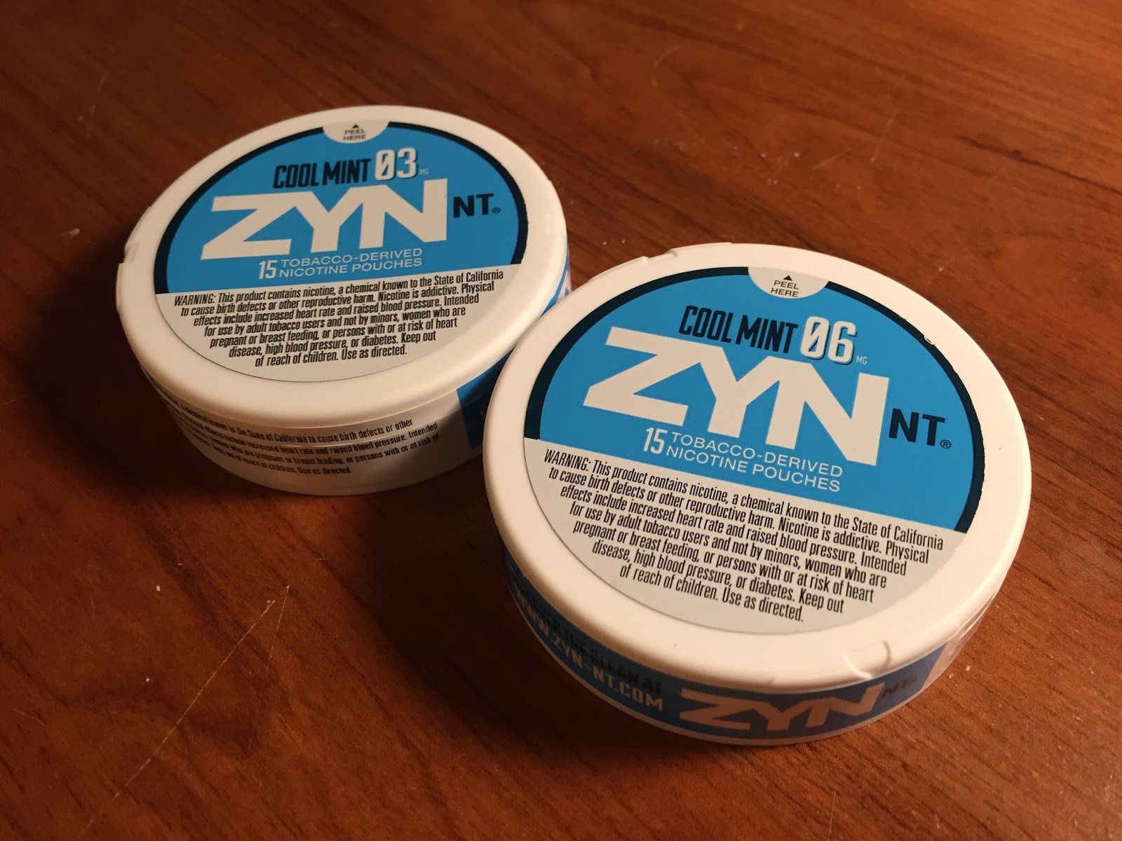 Zyn NT Cool Mint (03 and 06) Reviews. 12 July 2016.