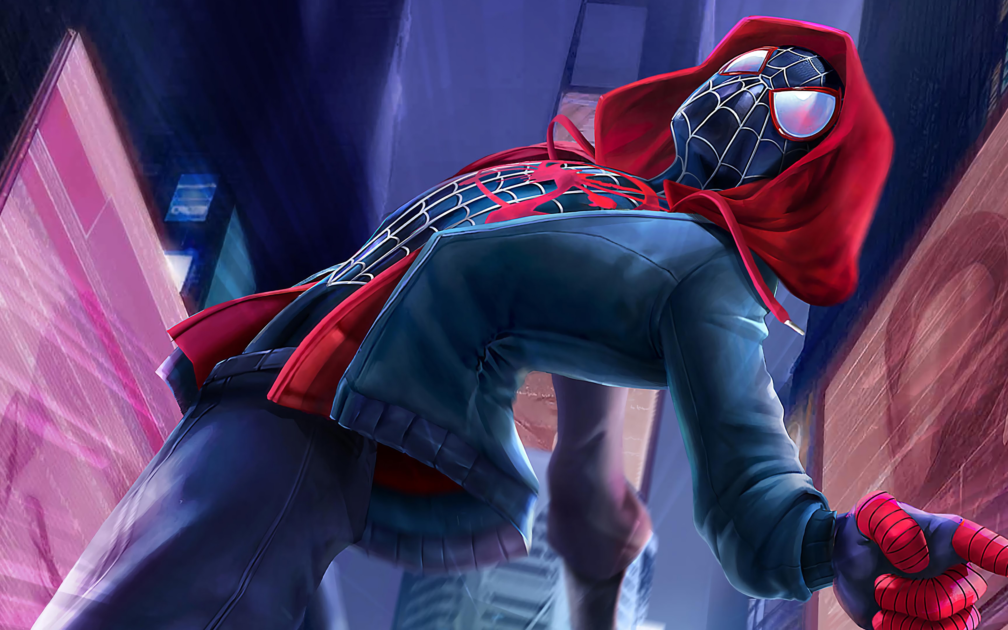 Miles Morales, SpiderMan Into the SpiderVerse, 4K, 21 Miles Morales, SpiderMan Into the SpiderVerse, 4K, 21
