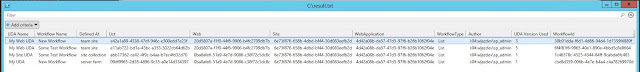 Nintex Workflow UDA Usage report with GUIDs