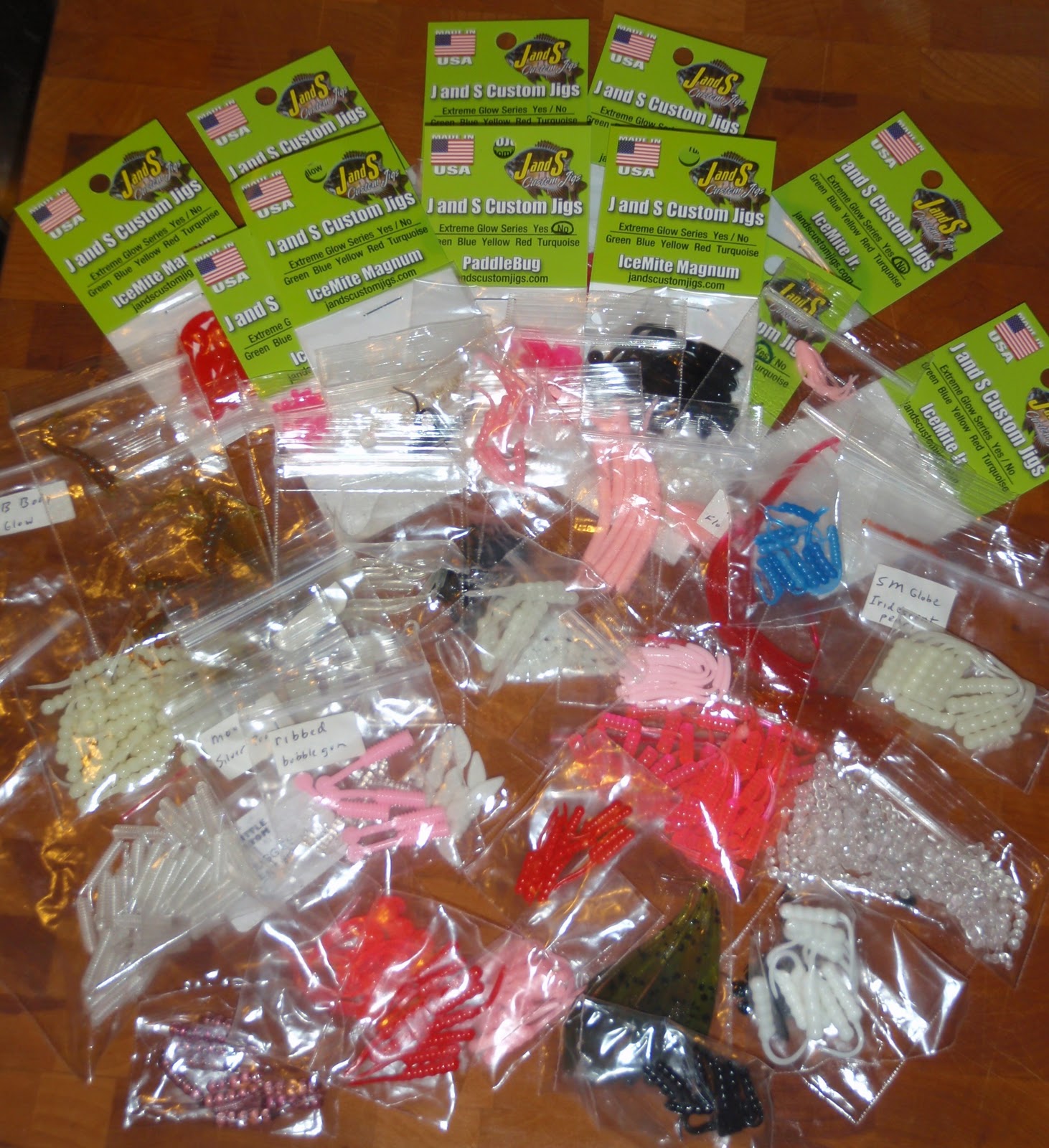Bass Junkies Fishing Addiction Ice Fishing... A World of Plastics