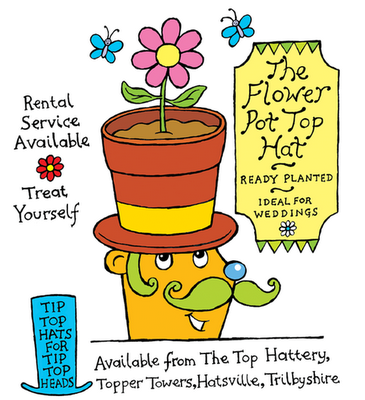 Hat advertisement from Happy Hat Day, an illustrated children's ebook