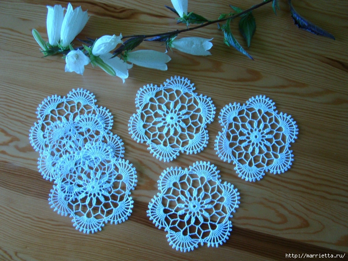 Ergahandmade Crochet Coasters + Diagram