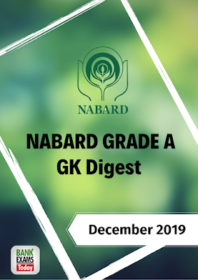 NABARD Grade A Monthly GK Digest: December 2019