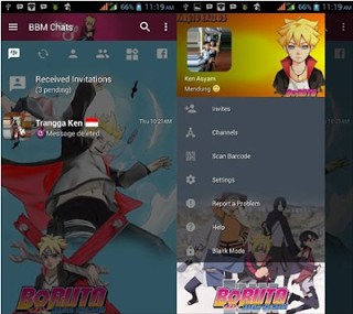 Download BBM Boruto New Version 3.2.5.12 Apk nama