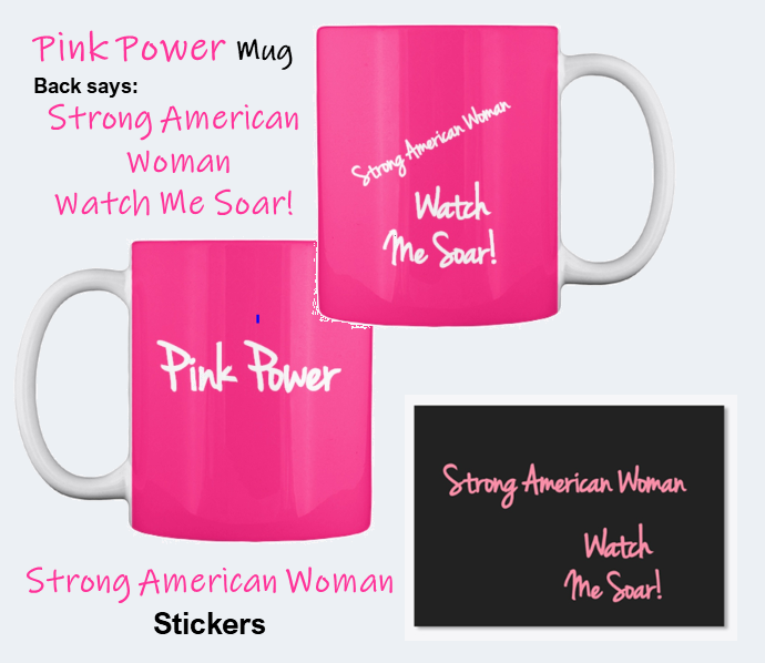 Strong American Woman Mugs